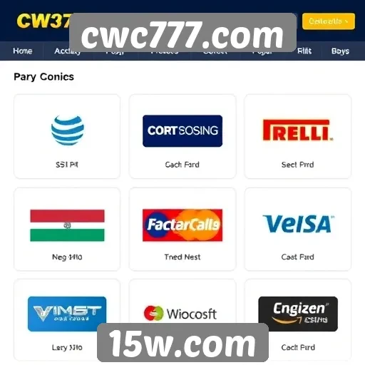 Opções de pagamento disponíveis no site CWC777