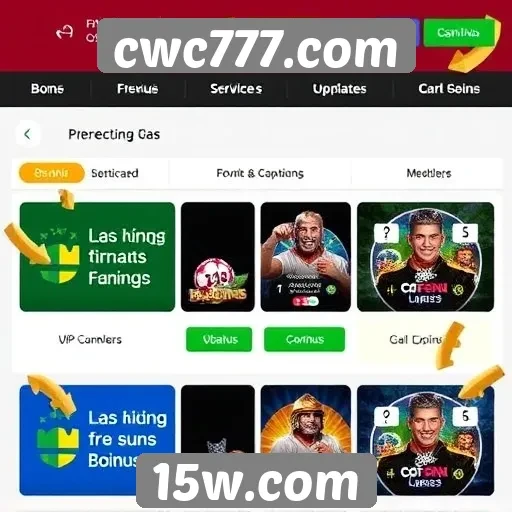 Promoções e bônus disponíveis no cwc777.com